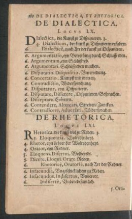 De Rhetorica. Locus LXI.
