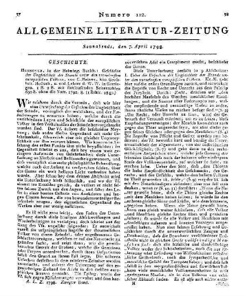 Meiners, C.: Geschichte der Ungleichheit der Stände unter den vornehmsten Europäischen Völkern. Bd. 1-2. Hannover: Helwing 1792