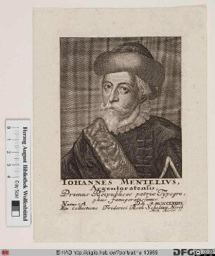 Bildnis Johannes Mentelin