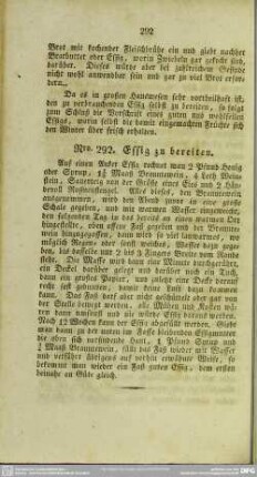 Essig zu bereiten