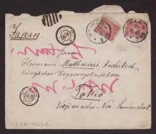 Schreiben an Hermann Muthesius (Brief)