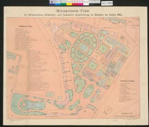 Situations-Plan der Schlesischen Gewerbe- und Industrie-Ausstellung in Breslau im Jahre 1881 : [Oder-Vorstadt]