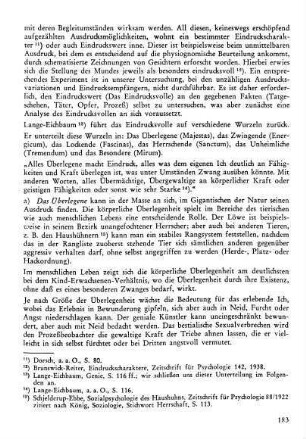 a) Das Überlegene