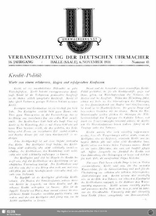 Kredit-Politik