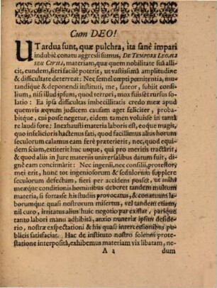Disp. iur. de tempore legali
