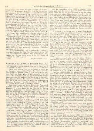 311-313 [Rezension] Cyrillus Scythopolitanus, Kyrillos von Skythopolis