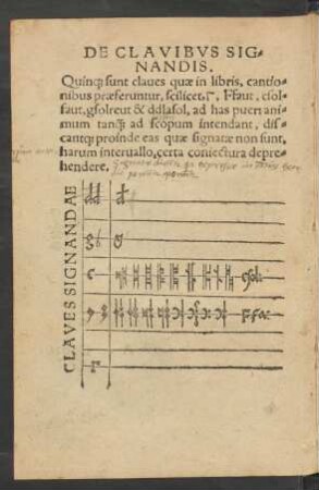 De Clavibus Signandis.