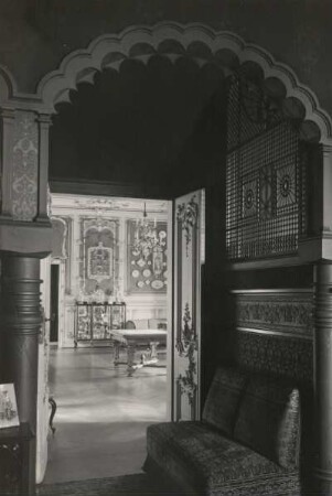 Hirschstein. Schloss Hirschstein, Inneres, Porzellansaal