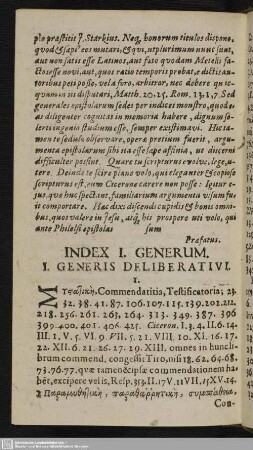 Index I. Generum