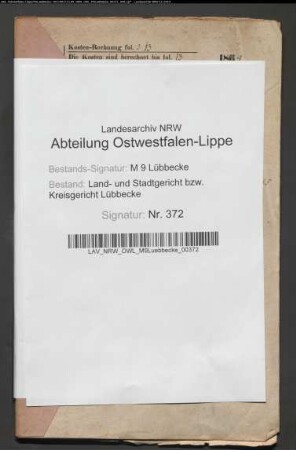 Erblasser: Fricke, Anna Marie Clara Ilsabein: