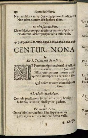 Centuria Nona.
