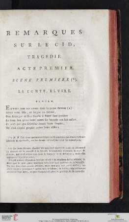 Remarques sur le Cid