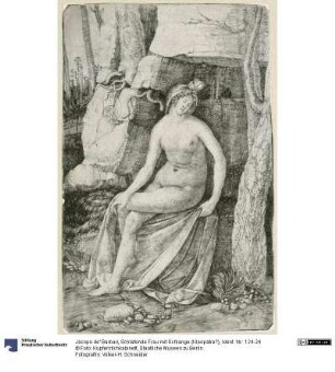 Schlafende Frau mit Schlange (Kleopatra?)