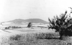 Rosenbach-Herwigsdorf. Blick vom Windmühlenberg auf den Löbauer Berg