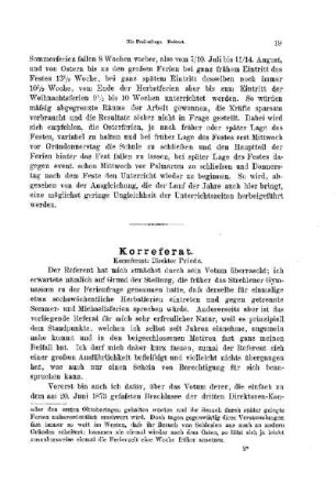 Die Ferienfrage : [Korreferat]