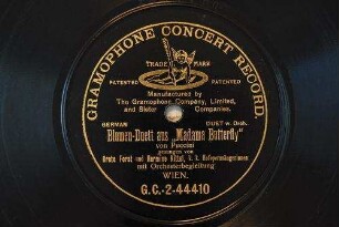 Blumen-Duett aus "Madama Butterfly" / von Puccini