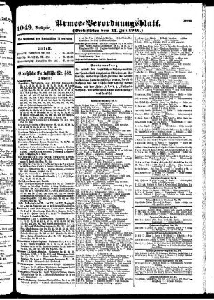 1049.Ausgabe. Montag, 17. Juli 1916