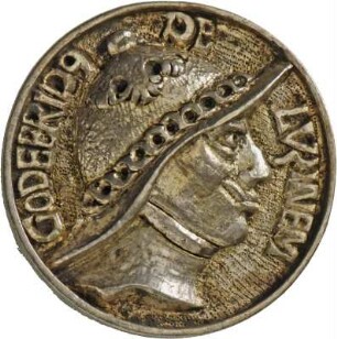 Medaille auf Gottfried von Lusignan