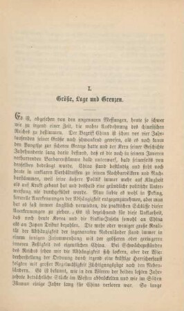 I. Größe, Lage und Grenzen