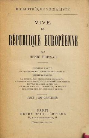 Vive la République européenne