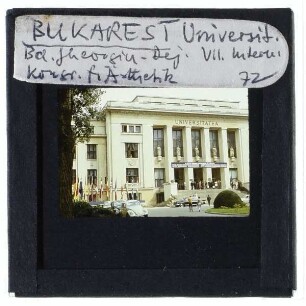 Bukarest, Universität : heutiges Rektorat