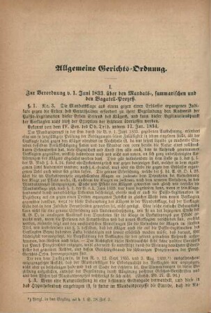 Allgemeine Gerichts-Ordnung.