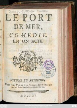 Le Port De Mer : Comedie En Un Acte