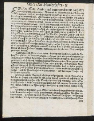 Aller Durchleuchtigster/ [et]c.