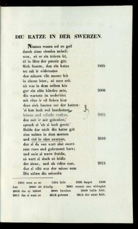 Diu Katze In Der Swerzen.