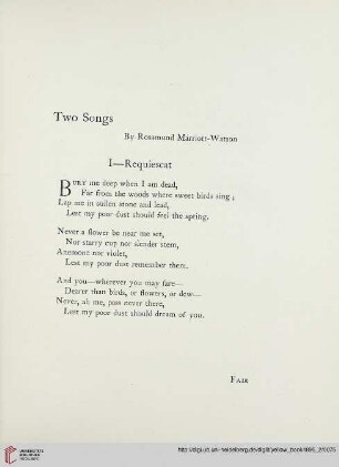 Two songs