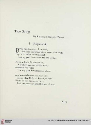 Two songs