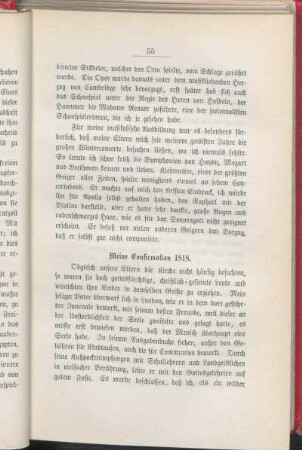 Meine Confirmation 1818.