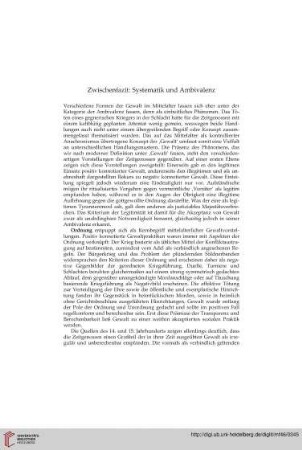 Zwischenfazit: Systematik und Ambivalenz