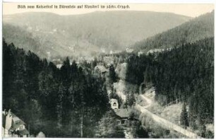 Bärenfels. Blick vom Kaiserhof in Bärenfels auf Kipsdorf