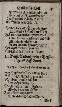 III. Buß-Andacht oder Geistlicher Schiff-Bruch