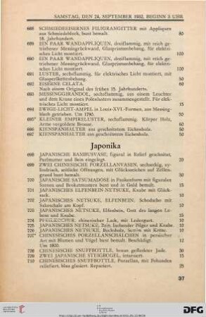 Japonika (Nr. 698-732)
