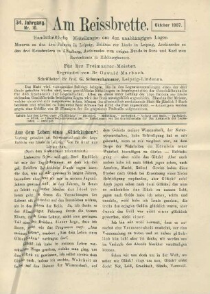 Nr. 10. Oktober 1907.