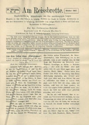 Nr. 10. Oktober 1907.