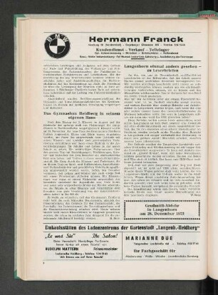 Das Gymnasium in seinem eigenen Haus