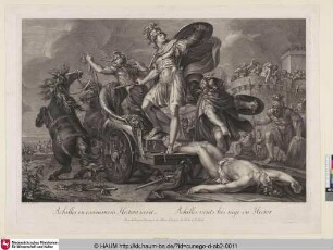 Achilles in exanimem Hectora saevit ~ Achilles vents his rage on Hector