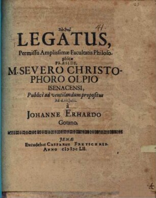 Syntheo legatus