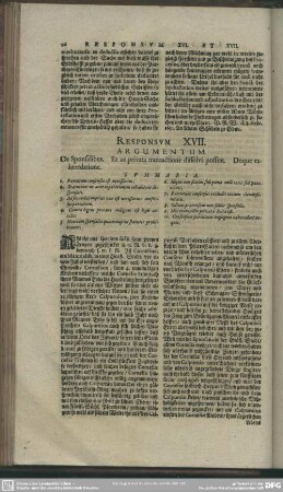 Responsum XVII.