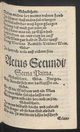 Actus Secundi/ Scena Prima.