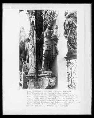 Nördlicher Seitenaltar, linke Seitenfigur: Der heilige Joseph