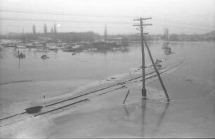 Giurgiu [Walachei]: Bahnstrecke, die ins Wasser führt