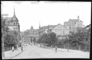 Radeberg. Dresdner Straße und Neue Realschule