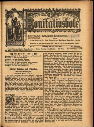 Erste Ausgabe vom Sonntag, den 16. Juli 1905.