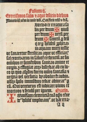Exorcismus salis et aque dominicis diebus