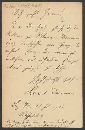 Brief an B. Schott's Söhne : 17.07.1908