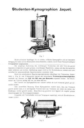 Studenten-Kymographion Jaquet